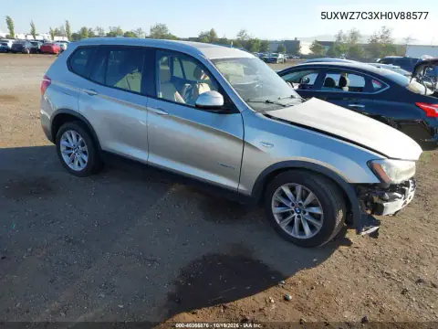 5UXWZ7C3XH0V88577 — 2017 BMW X3, Лівий бік, фото до ремонту