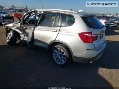 5UXWZ7C3XH0V88577 — 2017 BMW X3, zdjęcie 3 z IAAI, Lewy bok