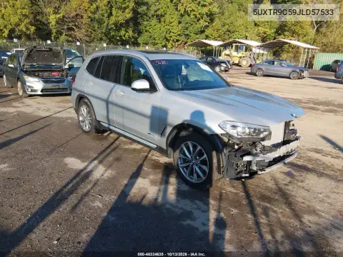 2018 BMW X3 xDrive30I VIN 5UXTR9C59JLD57533 фото 2