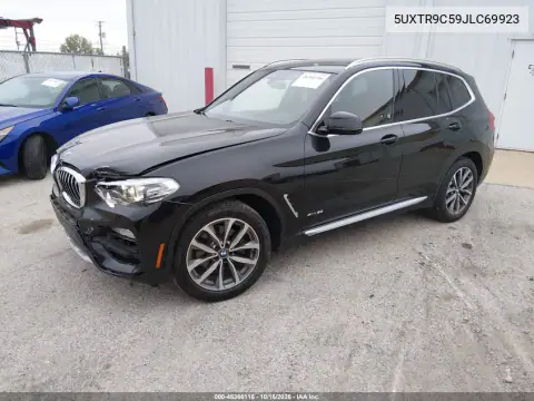 5UXTR9C59JLC69923 — 2018 BMW X3, foto 3 de IAAI, Parte delantera