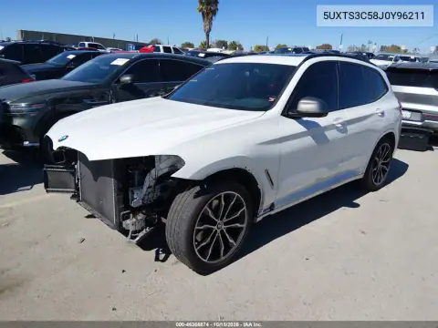 5UXTS3C58J0Y96211 — 2018 BMW X3, фото 3 с аукциона IAAI, ПЕРЕДНЯЯ ЧАСТЬ