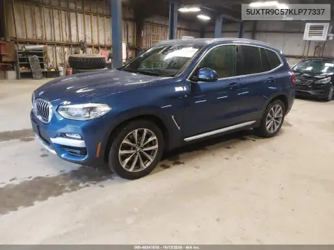 5UXTR9C57KLP77337 — 2019 BMW X3, фото 3 с аукциона IAAI, Передняя часть справа