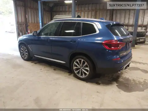 5UXTR9C57KLP77337 — 2019 BMW X3, фото 4 с аукциона IAAI, Передняя часть справа