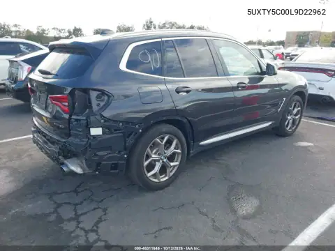 5UXTY5C00L9D22962 — 2020 BMW X3, zdjęcie 5 z IAAI, Tył