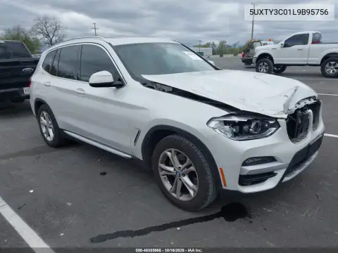 5UXTY3C01L9B95756 — 2020 BMW X3, წინა ნაწილი, ფოტოები შეკეთებამდე