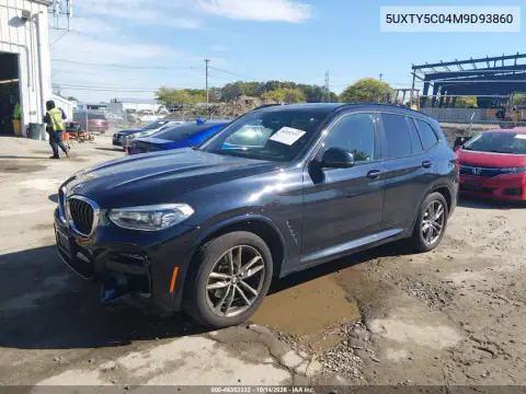 5UXTY5C04M9D93860 — 2021 BMW X3, zdjęcie 3 z IAAI, Lewy przód