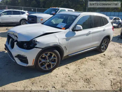 5UXTS1C08M9H17581 — 2021 BMW X3, Передня частина, фото до ремонту
