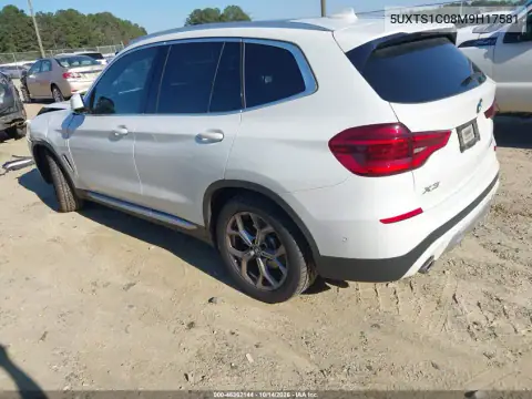 5UXTS1C08M9H17581 — 2021 BMW X3, ფოტო 4, IAAI, წინა ნაწილი