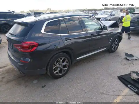 5UXTY3C0XM9F87961 — 2021 BMW X3, ფოტო 5, IAAI, წინა ნაწილი