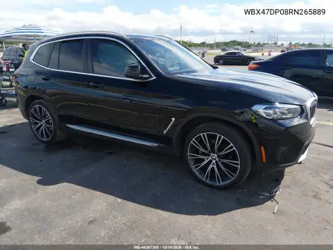 WBX47DP08RN265889 — 2024 BMW X3, Lado izquierdo, fotos antes de reparar