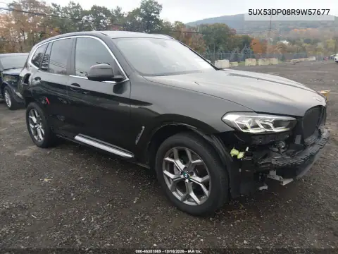 5UX53DP08R9W57677 — 2024 BMW X3, Передня й задня частини, фото до ремонту