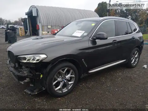 5UX53DP08R9W57677 — 2024 BMW X3, zdjęcie 3 z IAAI, Przód i tył