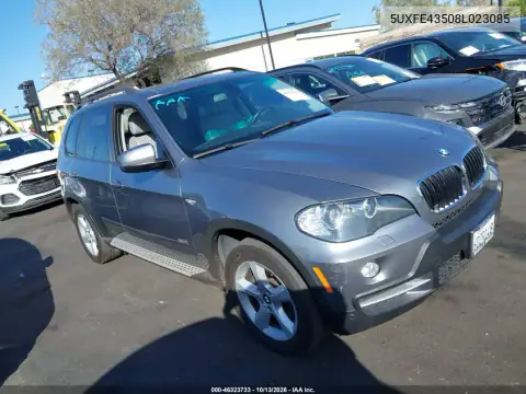5UXFE43508L023085 — 2008 BMW X5, Левый бок, фото до ремонта