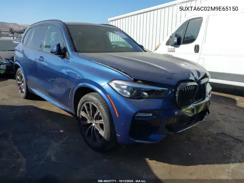 5UXTA6C02M9E65150 — 2021 BMW X5, фото 2 з IAAI, Передня й задня частини