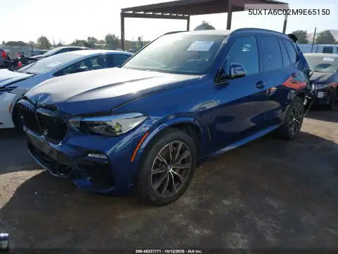 5UXTA6C02M9E65150 — 2021 BMW X5, фото 3 з IAAI, Передня й задня частини