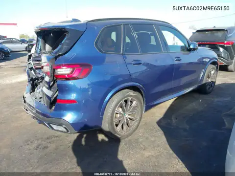 5UXTA6C02M9E65150 — 2021 BMW X5, фото 5 з IAAI, Передня й задня частини