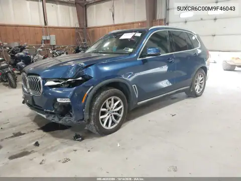 5UXCR6C00M9F46043 — 2021 BMW X5, photo 3 from IAAI, Front end