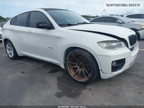 5UXFG8C58EL592375 — 2014 BMW X6, Подтопление, фото до ремонта