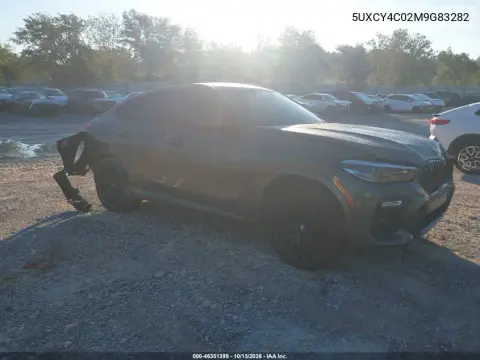5UXCY4C02M9G83282 — 2021 BMW X6, Задняя часть, фото до ремонта