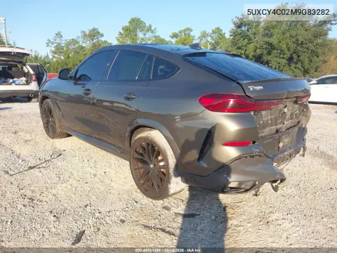 2021 BMW X6 Sdrive40I VIN 5UXCY4C02M9G83282 фото 3