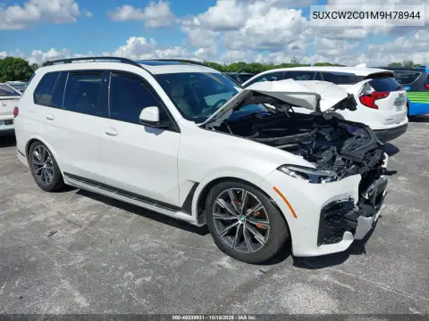 5UXCW2C01M9H78944 — 2021 BMW X7, ПЕРЕДНЯЯ ЧАСТЬ, фото до ремонта
