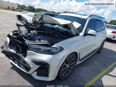 5UXCW2C01M9H78944 — 2021 BMW X7, ფოტო 2, IAAI, წინა ნაწილი