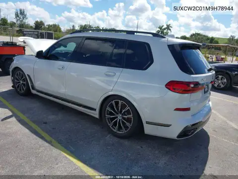 5UXCW2C01M9H78944 — 2021 BMW X7, ფოტო 3, IAAI, წინა ნაწილი