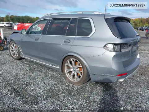 5UX23EM09P9P19937 — 2023 BMW X7, photo 3 from IAAI, Front and rear