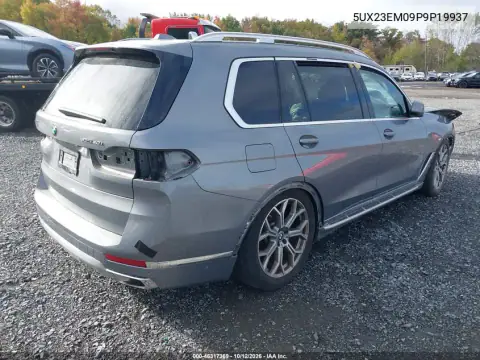 5UX23EM09P9P19937 — 2023 BMW X7, photo 4 from IAAI, Front and rear