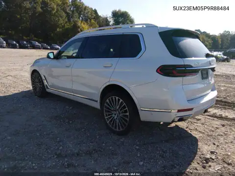 5UX23EM05P9R88484 — 2023 BMW X7, фото 4 с аукциона IAAI, Передняя часть справа