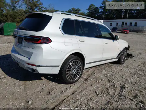 5UX23EM05P9R88484 — 2023 BMW X7, фото 5 с аукциона IAAI, Передняя часть справа