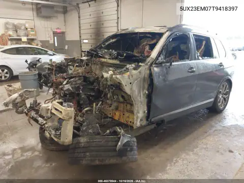 5UX23EM07T9418397 — 2026 BMW X7, foto 2 de IAAI, Incendio