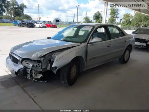 2G4WY55J721188455 — 2002 Buick Century, photo 2 from IAAI, Front end