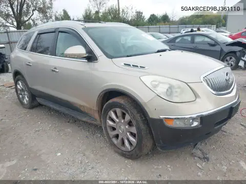 5GAKRCED9BJ361110 — 2011 Buick Enclave, Lewy bok, zdjęć przed naprawą