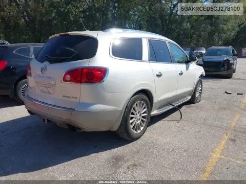2012 Buick Enclave Leather VIN 5GAKRCED5CJ278100 фото 5