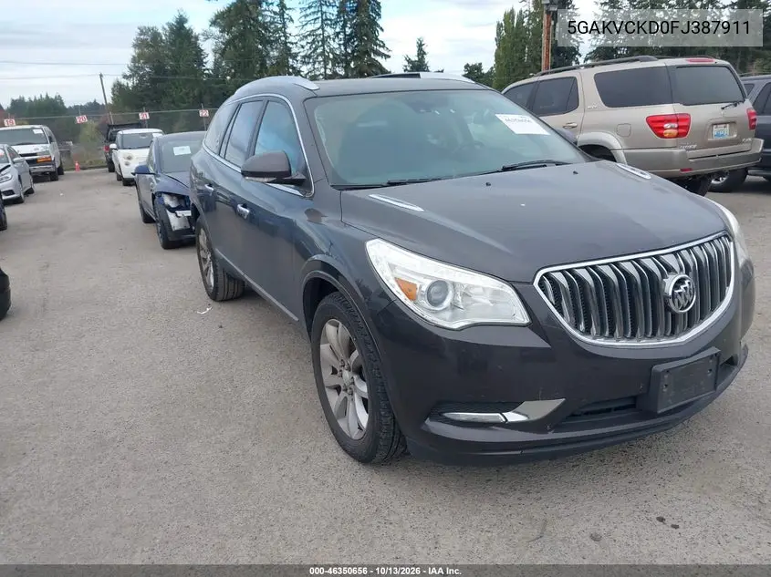 5GAKVCKD0FJ387911 — 2015 Buick Enclave, фото 2 с аукциона IAAI, Задняя часть