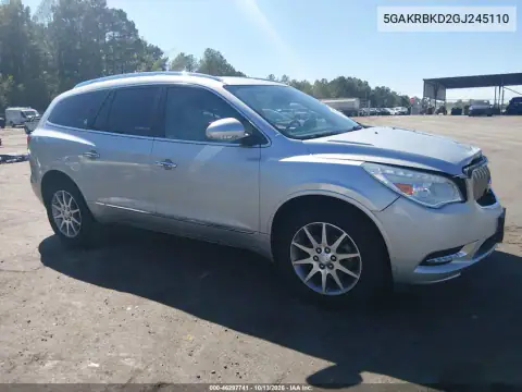 5GAKRBKD2GJ245110 — 2016 Buick Enclave, photo 2 from IAAI, Front end