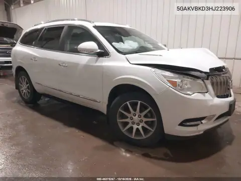 5GAKVBKD3HJ223906 — 2017 Buick Enclave, Parte delantera, fotos antes de reparar