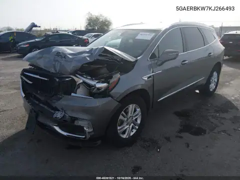 5GAERBKW7KJ266493 — 2019 Buick Enclave, photo 3 from IAAI, Front end