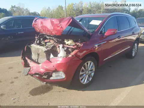 5GAERCKWXMJ186534 — 2021 Buick Enclave, ფოტო 2, IAAI, წინა ნაწილი
