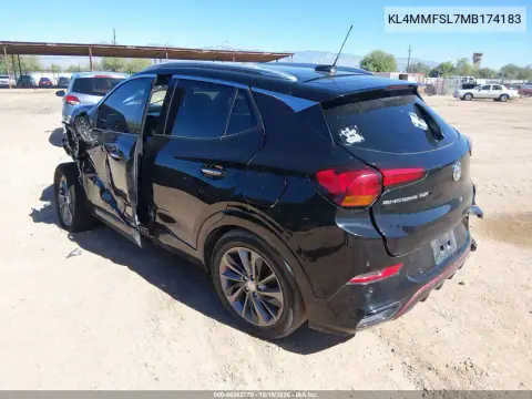 KL4MMFSL7MB174183 — 2021 Buick Encore GX, ფოტო 3, IAAI, წინა მარცხენა ნაწილი