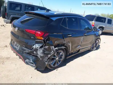 KL4MMFSL7MB174183 — 2021 Buick Encore GX, ფოტო 4, IAAI, წინა მარცხენა ნაწილი