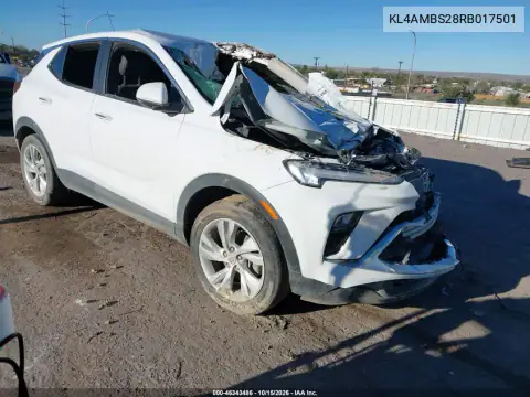 KL4AMBS28RB017501 — 2024 Buick Encore GX, Zagrożenie biologiczne / chemiczne, zdjęć przed naprawą