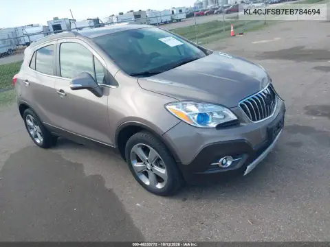 KL4CJFSB7EB784694 — 2014 Buick Encore, წინა ნაწილი, ფოტოები შეკეთებამდე