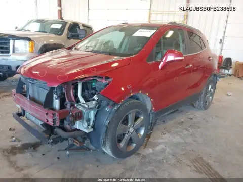 KL4CJBSB0FB238698 — 2015 Buick Encore, photo 3 from IAAI, Front end
