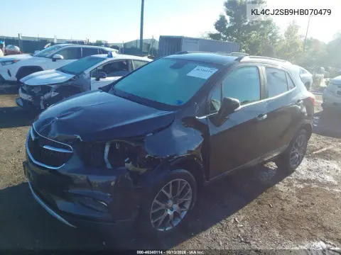 2017 Buick Encore Sport Touring VIN KL4CJ2SB9HB070479 фото 3