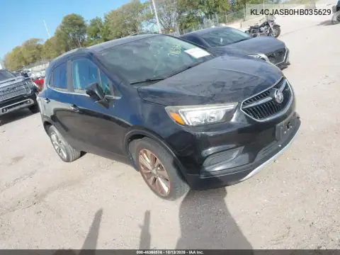 KL4CJASB0HB035629 — 2017 Buick Encore, Przejęty przez wierzyciela, zdjęć przed naprawą