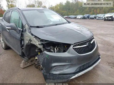KL4CJASB9HB107377 — 2017 Buick Encore, წინა მარჯვენა ნაწილი, ფოტოები შეკეთებამდე