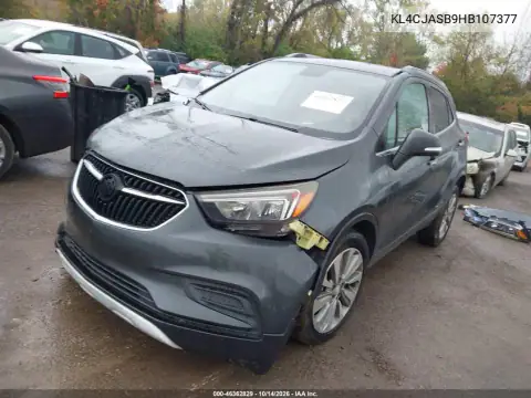 KL4CJASB9HB107377 — 2017 Buick Encore, foto 3 de IAAI, Delantera derecha