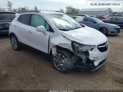 KL4CJESB5HB113314 — 2017 Buick Encore, передняя часть справа, фото до ремонта